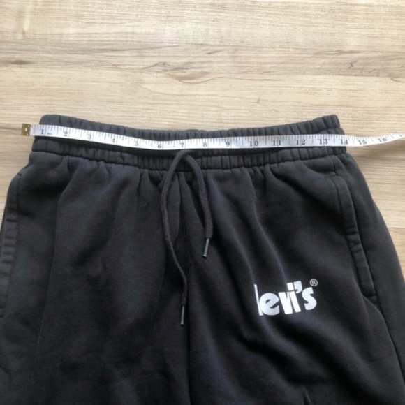 Levi's Black Sweatpants Elastic Cuffs Relaxed Fit - Picture 6 of 6